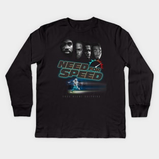 The Need For Speed (Dolphins Edition) Kids Long Sleeve T-Shirt